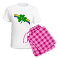 thumbnail image 5 of CafePress - 13Th Shamrock Women's Light Pajamas - Women's Short Sleeve Print T-Shirt and Pants Light Cotton Pajama Set, 5 of 7