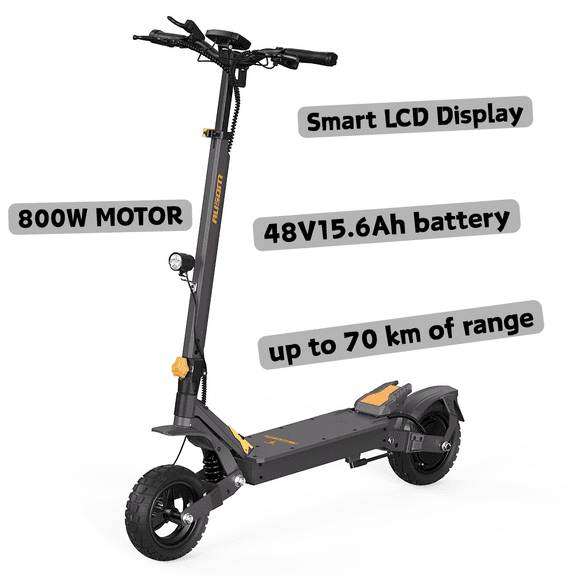 800W Electric Scooter – 48V15.6Ah Battery, 28 mph Max Speed, 4.5-inch LCD Display & All-Weather Performance Ausom L1