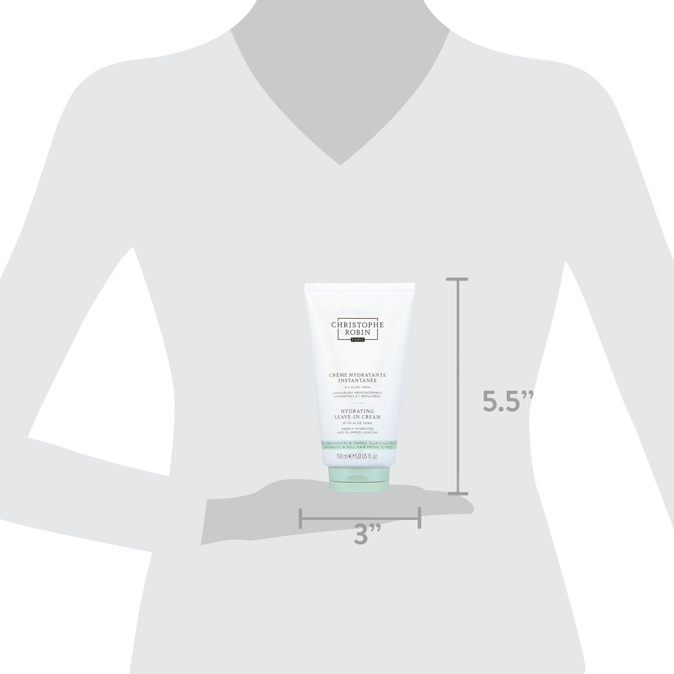 Christophe Robin Hydrating Leave-In Cream with Aloe Vera