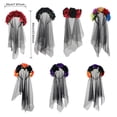 thumbnail image 4 of Minnieouse Diadema de malla decorativa portátil para mujer, flor elegante para fiesta de Halloween, diadema para disfraz de mujer, tocado, regalo de Accesorio para el cabello Vistoso Minnieouse  AP018154-04, 4 of 6