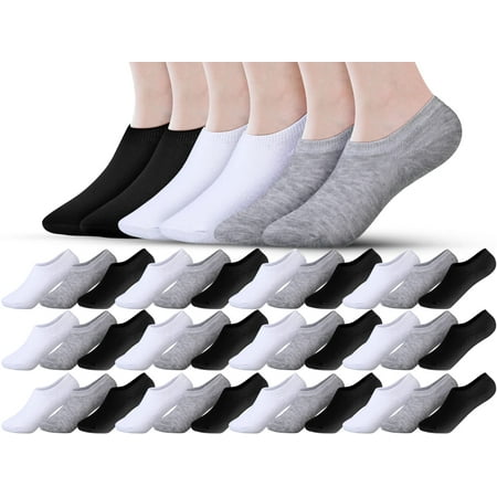 

60 Pairs No Show Socks for Women Anti Slid Low Cut Liner Socks Cotton Socks Nonslip Liner Socks Invisible Socks Thin Socks