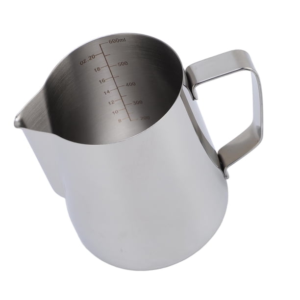 Cremera Para Espumar Leche Taza Acero Inoxidable 304, Capacidad 600ml, Ideal Para Arte En Latte, Cafés Caseros, Restaurantes