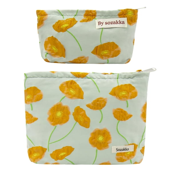 Set de bolsas de maquillaje getgto, organizador de artículos de tocador de viaje para mujer