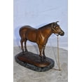thumbnail image 6 of Nifao Standing Horse Limited Edition Bronze Statue by Bob Beeler – Home Decor Sculpture, 12"L x 6"W x 10"H, 6 of 10