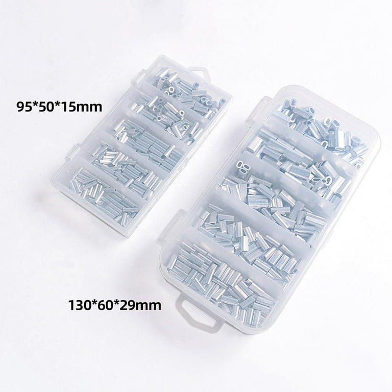 Single/Double Barrel Crimp Sleeves Fishing Line Tube Connector for