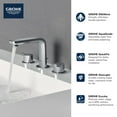 thumbnail image 6 of Grohe Lineare 20578243A 8-inch Widespread 2-Handle M-Size Bathroom Faucet 1.2 GPM in Matte Black, 6 of 7