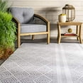 thumbnail image 3 of nuLOOM Miriam Striped Indoor/Outdoor Area Rug, 3' x 5', Grey, 3 of 4