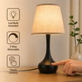 thumbnail image 2 of DAYBETTER Table Lamp for living room, Touch Control Bedside Lamp for Bedroom, 3-Way Dimmable, LED Bulb Included, for Living Room, Bedroom, 2 of 7