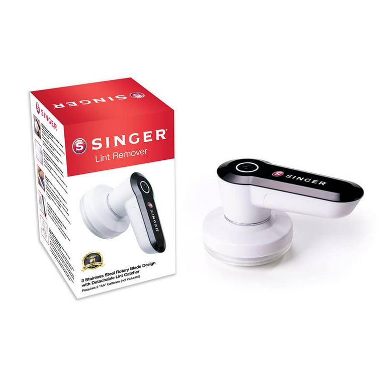 SINGER Rasoir compact pour tissus et éliminateur de peluches - Alimenté par  batterie - Pénélope machines à coudre