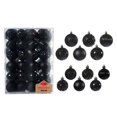 thumbnail image 4 of Adornos de bolas colgantes de Navidad 48 piezas inastillable 6 cm y 4 cm Negro perfecl, 4 of 8