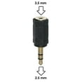 thumbnail image 4 of AMZER 3.5mm Female to 2.5mm Male Adapter - Black, 4 of 4