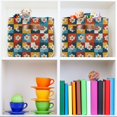thumbnail image 6 of Yayeee 2 Pack Canvas Storage Basket with Handles for Shelves Fabric Bins Closet Organizer, Yellow Checkered Daisy, 6 of 8