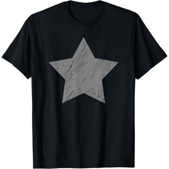 Star Distressed Gray Vintage Star T-Shirt