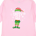 thumbnail image 4 of Inktastic Funny Christmas I'm the Sassy Elf with Shoes and Hat Boys or Girls Long Sleeve Toddler T-Shirt, 4 of 5
