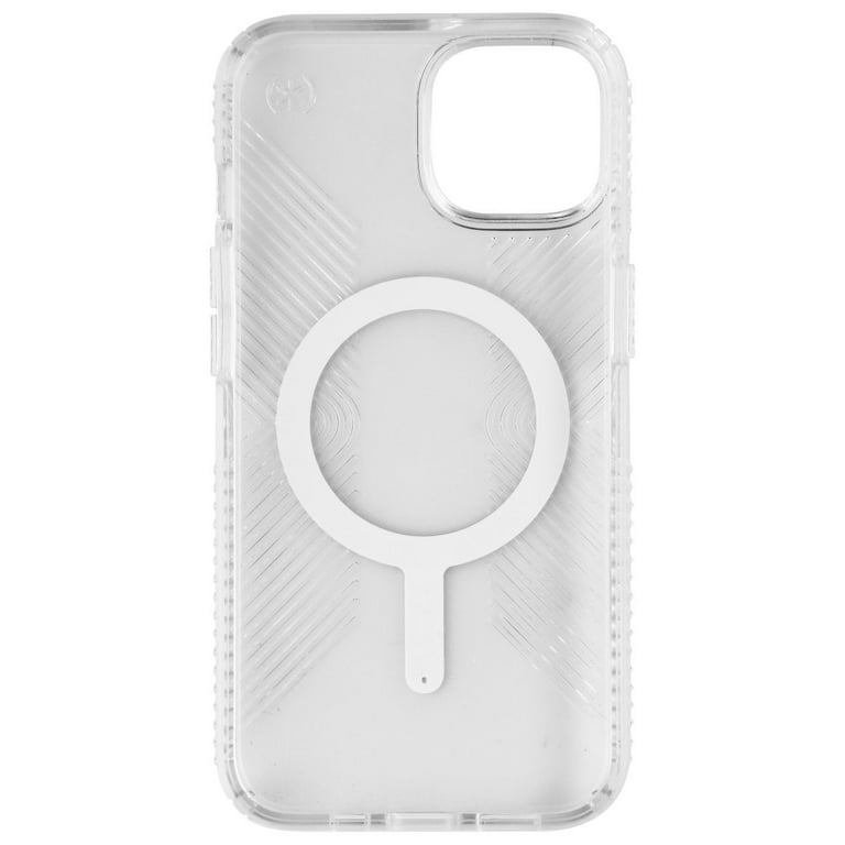 Speck - Presidio Perfect Clear MagSafe Case for Apple iPhone 14 Plus - Silver