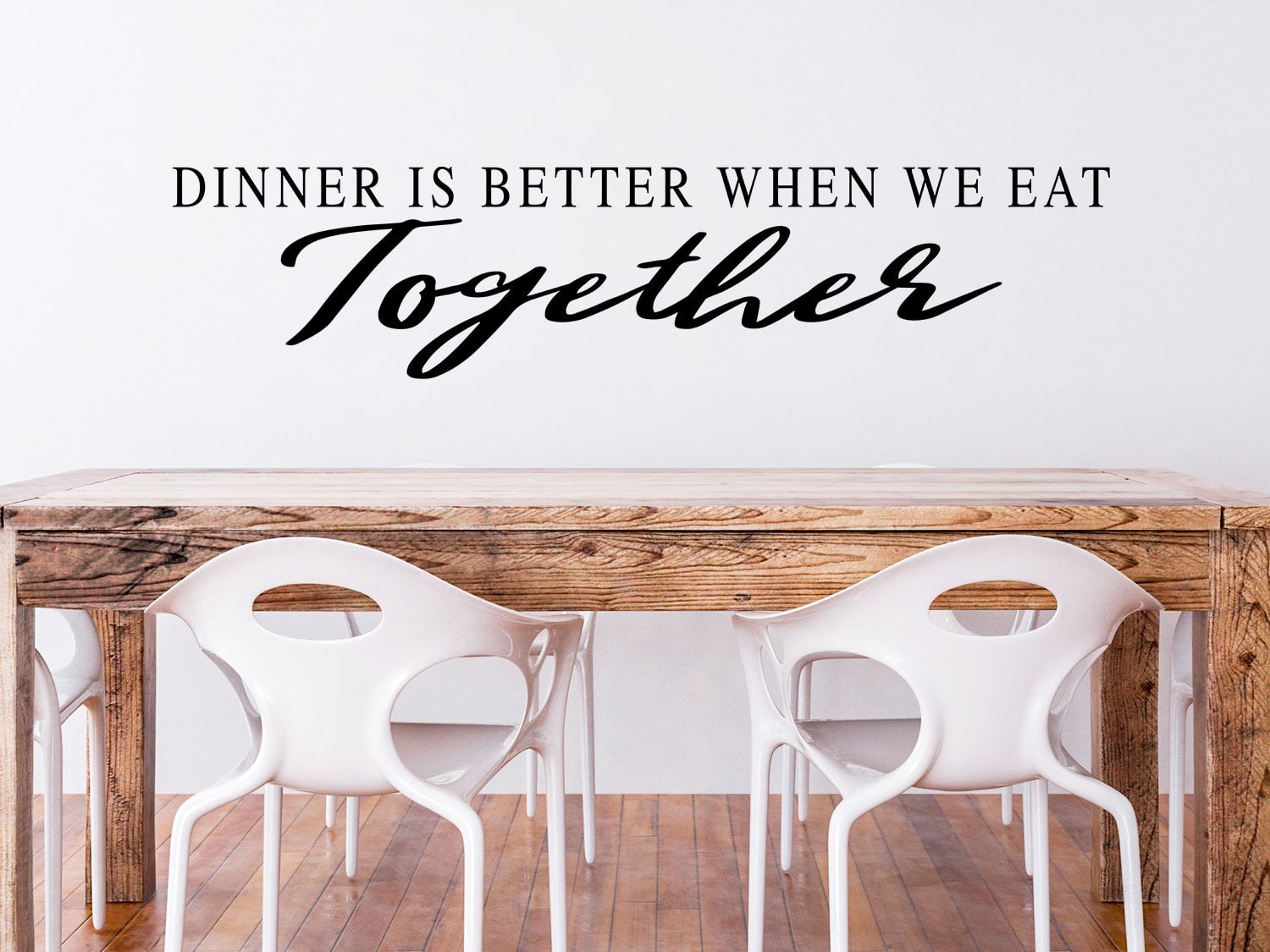 Dining Dinner Is Better When We Eat Together Wall Decal Family Kitchen Food 