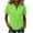 #04 Green, variant on Women's Short Sleeve Collared Blouses, Casual Spread Collar Shirts, Solid Regular Fit Tops, for Daily Work, Travel, Spring Summer, Green M