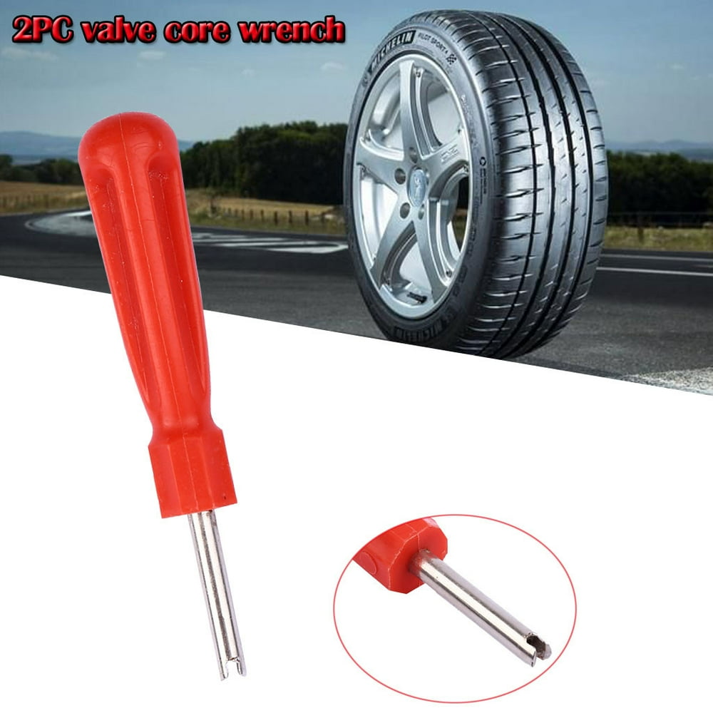 2X Car Tire Core Removal Tool Tyre Repair Tool Wrench Screwdriver