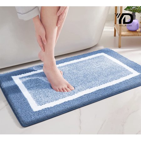 Ultra Soft and Water Absorbent Bath Rug, Bath Carpet, Machine Wash/Dry, for Tub, Shower, and Bath Room