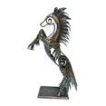 thumbnail image 2 of Estatuas abstractas de caballos, esculturas de animales, adornos artesanales, regalo, de arte de Metal, manualidades para sala de estar, soporte Soledad Escultura de caballo, 2 of 8
