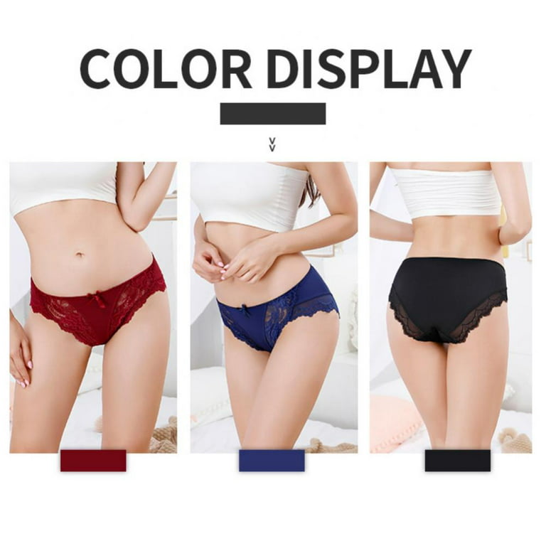 Women's High Waisted Cotton Underwear Soft Breathable Full Coverage Stretch Briefs  Ladies Panties 5-Pack, 6 Pack=black*6, S price in UAE,  UAE