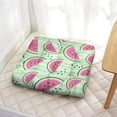 thumbnail image 3 of Refresh Watermelon Meditation Pillow&nbsp;– 22x22 Inch Large Seat Cushion, Dutch Velvet, Cool Summer Fruit Pattern for Relaxation, 3 of 7