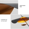 thumbnail image 6 of ECD Lighting Vintage Flying Saucer Curved Retro LED Pendant Light Fixture - Metal Hat Creative Ceiling Lights Corridor Restaurant Cafe Bar Chandelier Lamp, 6 of 7
