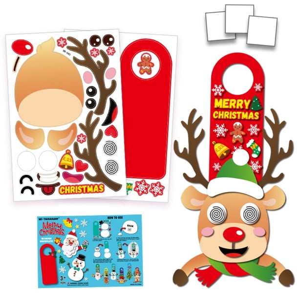 Puerta De Navidad Decoración Del Hogar Adhesivo Colgante De Puerta 3D De Navidad Para Niños Inevent HA043948-03
