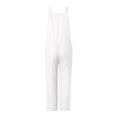 thumbnail image 2 of Lyinloo Womens Insulated Overalls Solid Color Pocket Suspenders Trousers Jumpsuit Long Pants Ski Pants, 2 of 2