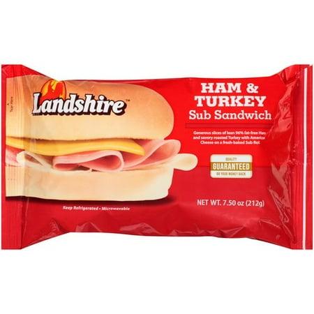 Landshire Ham & Turkey Sub Sandwich, 7.5 oz