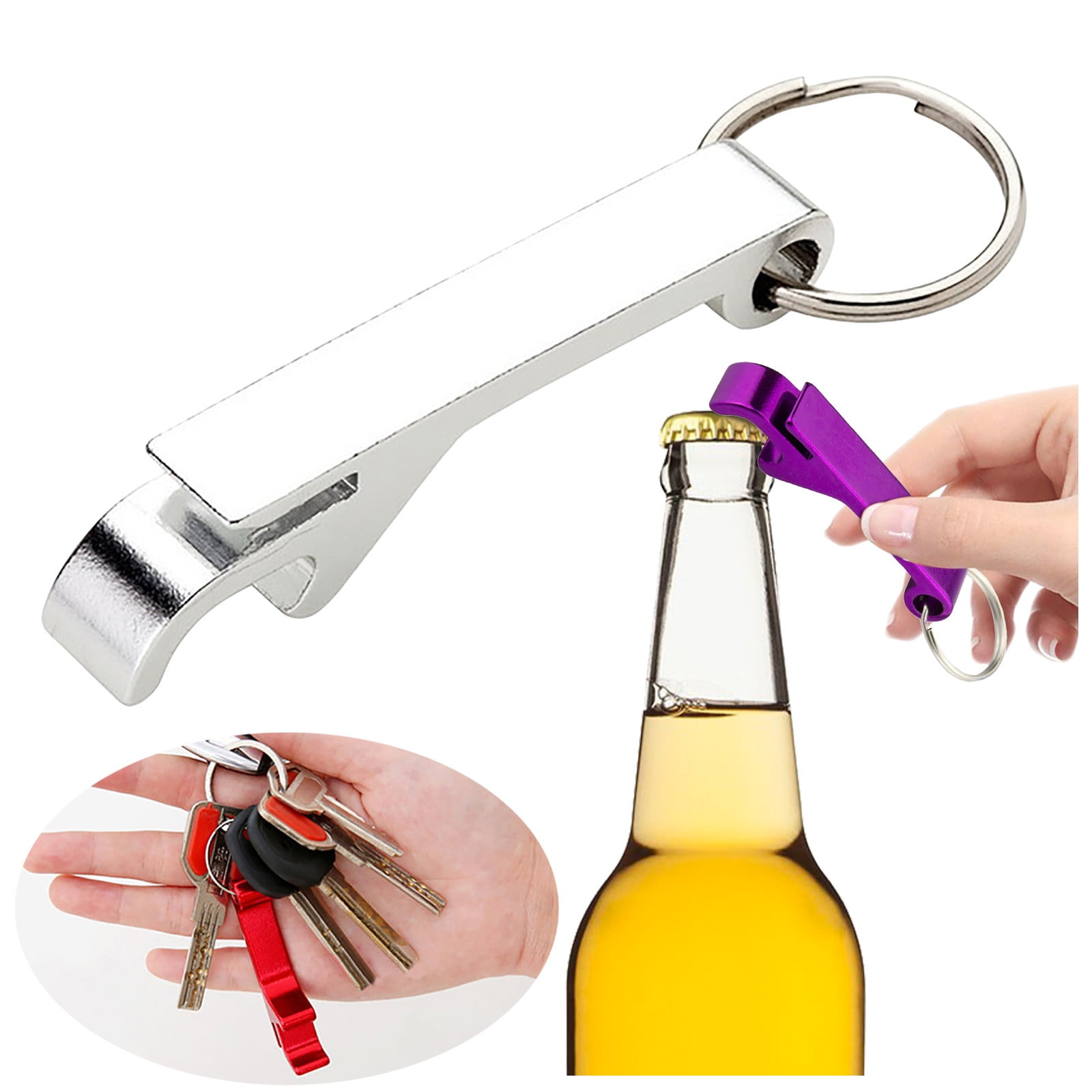 Tool 2PC Portable Porket Size Claw Type Beer Bottle And Can Opener Key Ring Can Opener Bottle