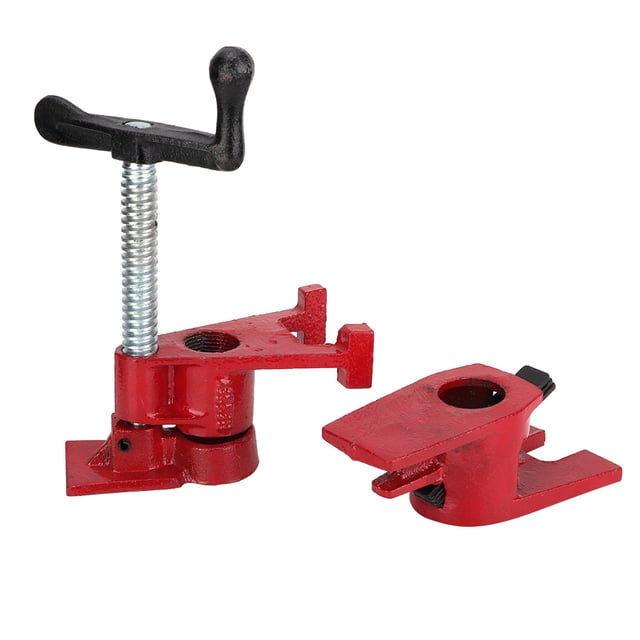 Juego de accesorios de tornillo de banco con mordazas de abrazadera de tubo de 3/4 de pulgada Kit de herramientas para trabajar la madera (#2)