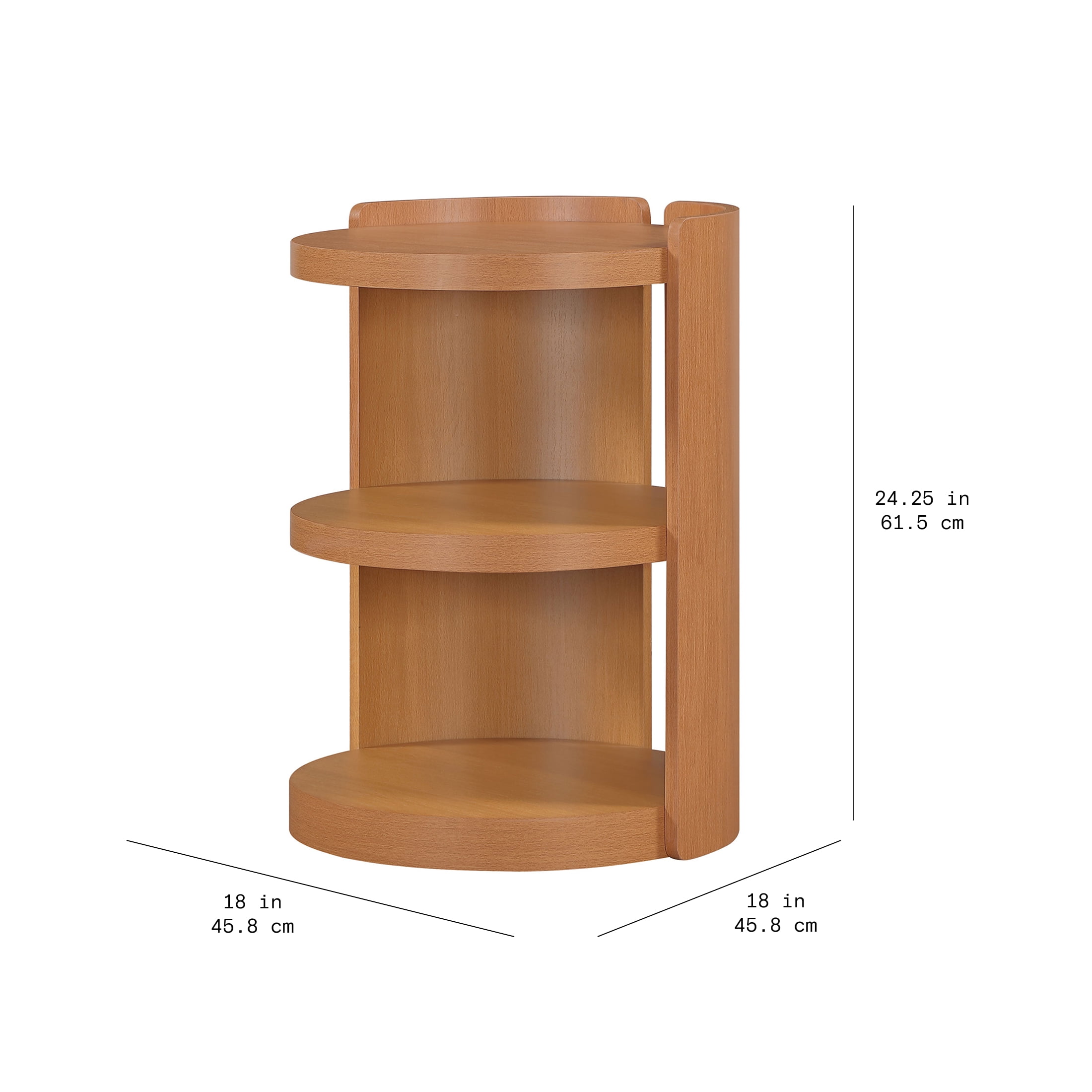 Beautiful Mae End Table by Drew Barrymore, Cherry