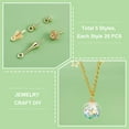 thumbnail image 6 of 1 Box 14K Gold Plated Screw Eye Pins 100pcs Cup Pearl Pendants 5 Style Bead Caps Pearl Cup Pendant Connector Golden Pins for Charms Beads Earring Necklace Bracelet Jewelry Making, 6 of 7