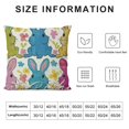 thumbnail image 5 of Easter Pillow Covers Easter Colorful Bunny Decor for Throw Pillows Covers Spring Farmhouse Pillow Covers Decor Couch Living Room, 5 of 5