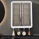 thumbnail image 3 of Gabinete De Baño Montado En La Pared, Gabinete De Almacenamiento De Pared De Cosméticos Multifuncional Para Ahorrar Espacio, Puerta Doble Estable Para El Hogar, 3 of 7