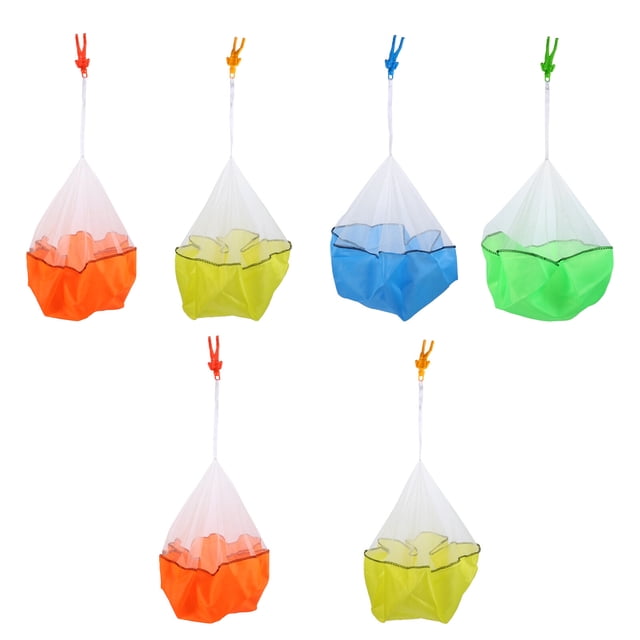 Miangastore 6pcs Throw Mini Soldier Parachute Toy Classic Fly Toys for Kids Children Random Style