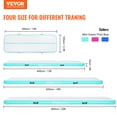 thumbnail image 4 of VEVOR Gymnastics Air Mat, 4 inch Thickness Inflatable Gymnastics Tumbling Mat, Tumble Track with Electric Pump, Training Mats for Home Use/Gym/Yoga/Cheerleading/Beach/Park/Water, 20 ft, Mint Green, 4 of 10