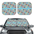 thumbnail image 2 of Haiem Cute Donut Car Windshield Sun Shade (2 Pieces) Foldable Windshield Sun Shade Car Accessories for Truck SUV Pickup-Large, 2 of 7