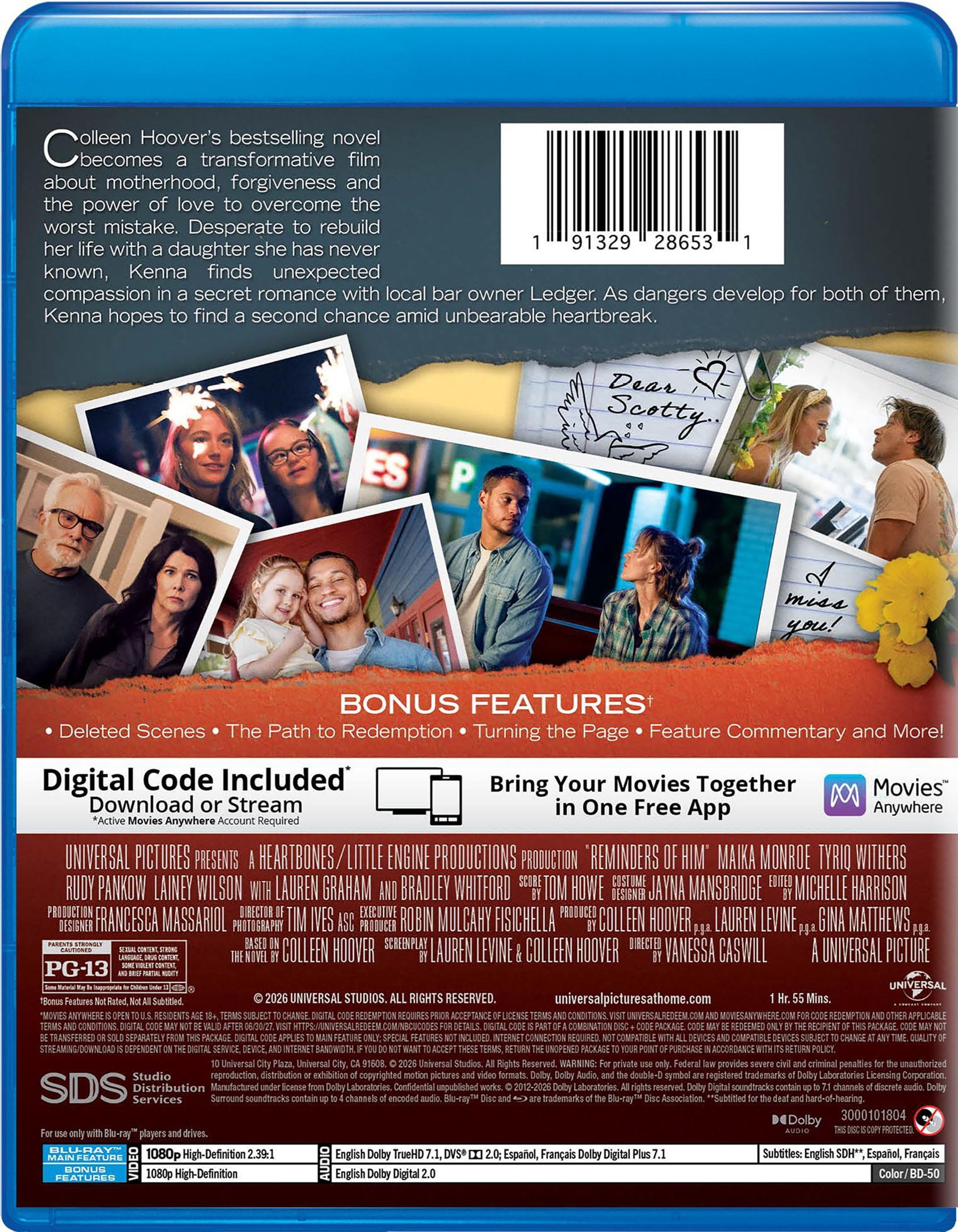 Reminders of Him (Blu-ray + Digital Copy), Drama, Universal