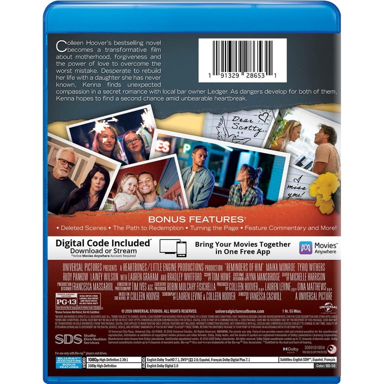 Reminders of Him (Blu-ray + Digital Copy), Drama, Universal