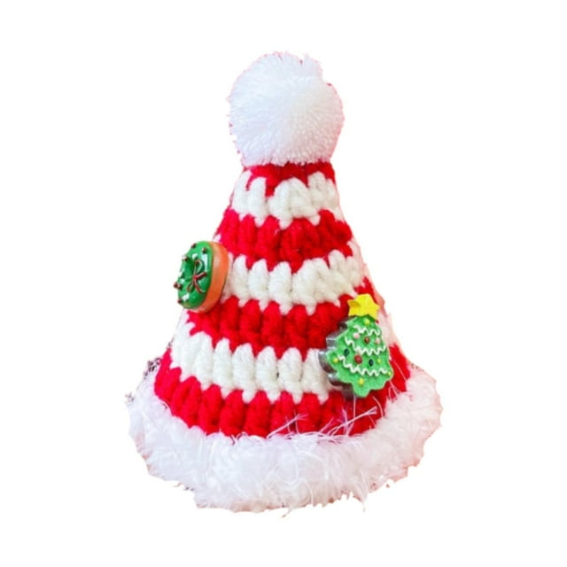 Gorro navideño para perro, gorro de invierno para perros, decoración navideña, cosplay, gorro para mascotas, gorro para perros para fiestas temáticas, rojo