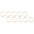 thumbnail image 2 of Riforla Unisex Solid Corner Stainless Steel C-ring Solid Sensitive False Nose Nail Rings Gold, 2 of 7