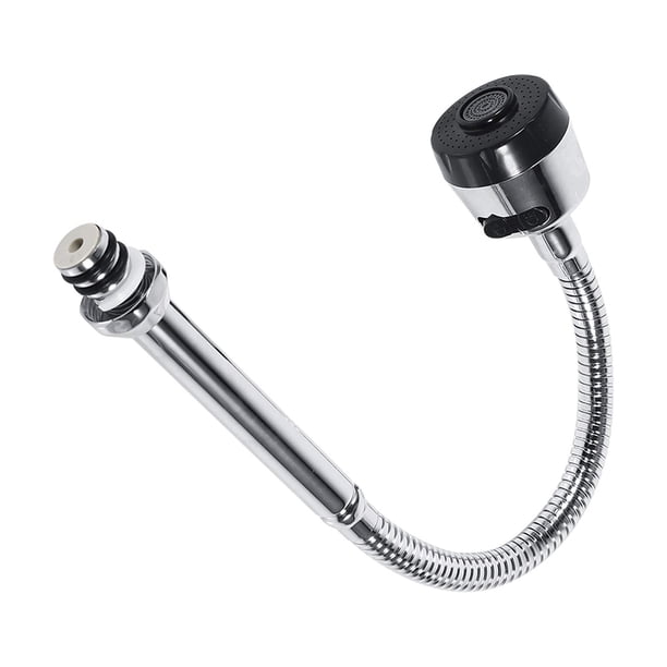 Faucet Aireador Extensión Flexible Tap Agua Pulverizador Cuenca de acero inoxidable Pasado Pasado Spray Lavado Ducha Cabeza Mejora Yuarrent HA012034-00