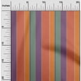 thumbnail image 2 of oneOone Cotton Silk Orange Fabric Stripes Fabric For Sewing Printed Craft Fabric By The Yard 42 Inch Wide-T5, 2 of 6