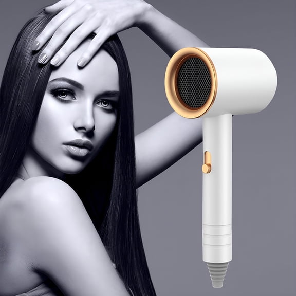 HIBIBUD Portable Hair Dryer with Diffuser, Mini Hair Dryer with Lightweight Design, Small Hair Blow Dryer with Diffuser for Curly Hair Fast Drying