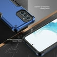 thumbnail image 5 of Allytech Sturdy Phone Case for Samsung Galaxy A34, Heavy Duty Camera Lens Protection Shockproof Non-Slip Shell, Hard Plastic & Soft TPU Bumper Cover for Samsung Galaxy A34 - Blue, 5 of 7