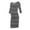 01-Black, variant on DJskiyers Women's Maternity Bodycon Plu S Size Striped Ruched Side Dress Casual 3/4 Sleeve Crewneck Dresses for Pregnancy
