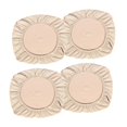 thumbnail image 4 of 4 Piezas Jacquard Comedor Silla Para Asientos Escritorio ficina Silla Asiento Funda Antideslizante Beige_M Macarena Funda de asiento de silla de comedor, 4 of 8