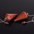 thumbnail image 2 of Péndulo hexagonal de jaspe rojo Justinstones 3,8 cm, 2 of 3